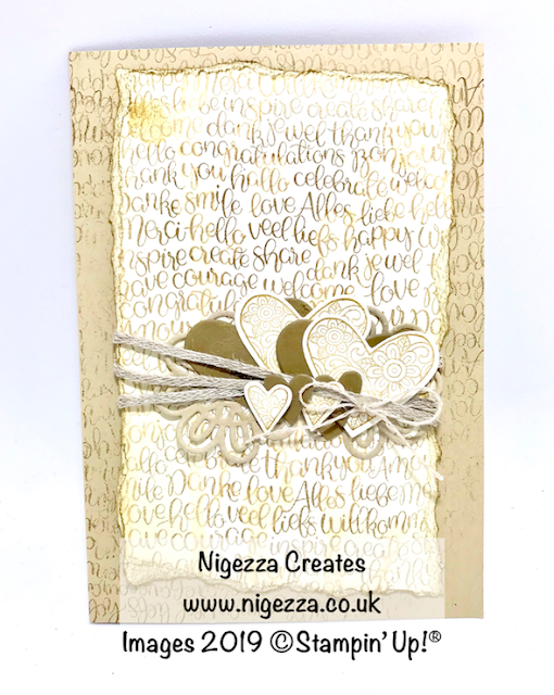 #stampinforall Valentine Design Team Challenge Nigezza Creates