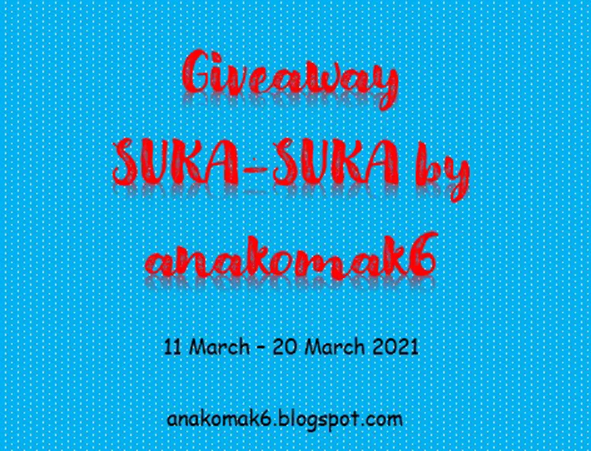 Giveaway SUKA-SUKA by anakomak6