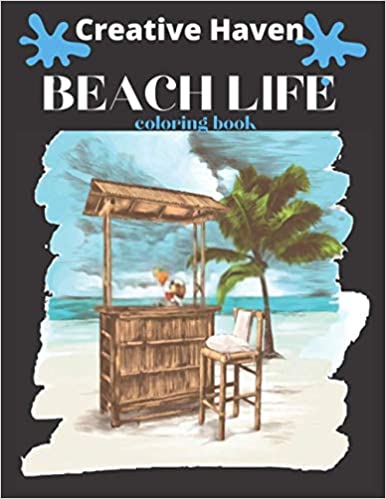 Livre de coloriage Creative Haven Beach Life