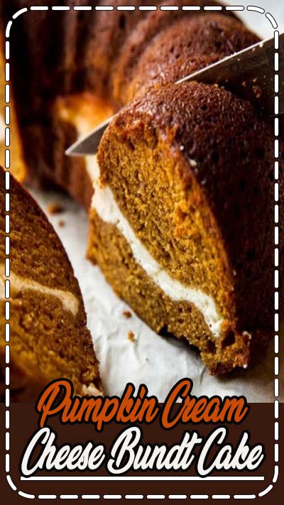 You have to try this pumpkin cream cheese bundt cake recipe! Both layers are irresistible and it's so easy! Recipe on sallysbakingaddiction.com
