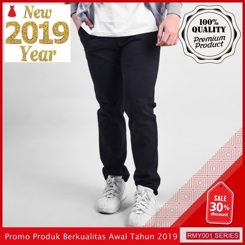 RMY145C37 Celana Panjang Chino Casual Keren Diesel Hitam BMGShop