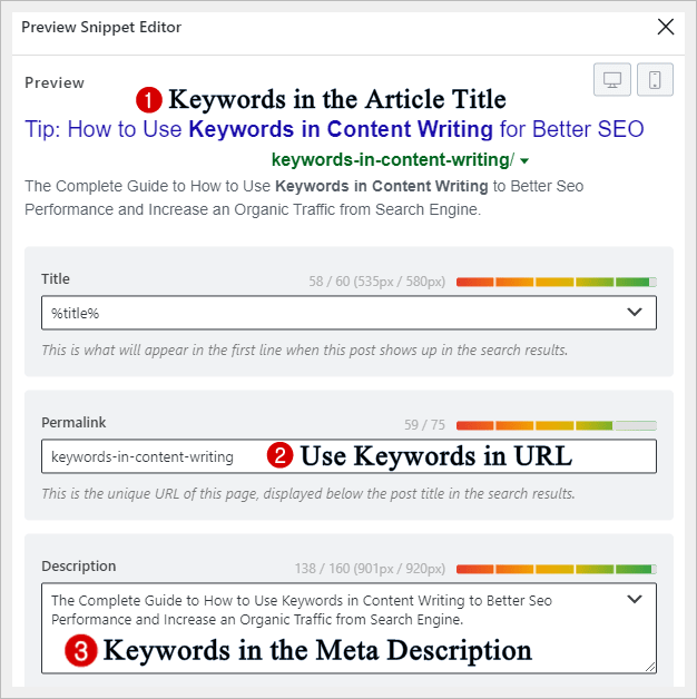 Tip How to Use Keywords in Content Writing for Better SEO