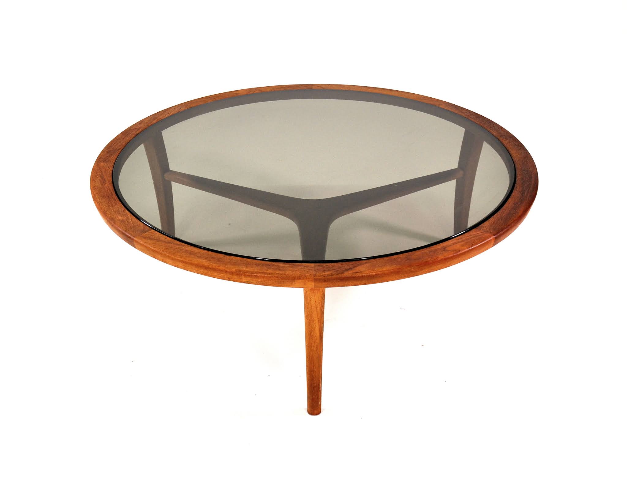 SELECT MODERN Danish MidCentury Modern Teak and Smoked Glass Coffee