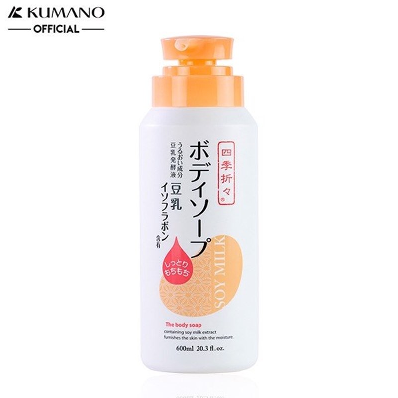 Kumano Sữa tắm đậu nành Shikioriori 600ml