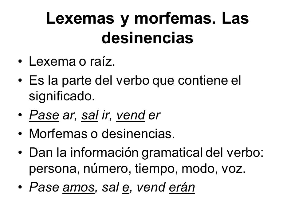 LEXEMAS Y MORFEMAS MI APUNTE ESCOLAR LEXEMAS Y MORFEMAS MI APUNTE ESCOLAR