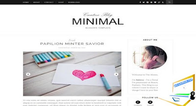 Minimal Clean Blogger Template | Download Free Minimal Clean Blogger Template