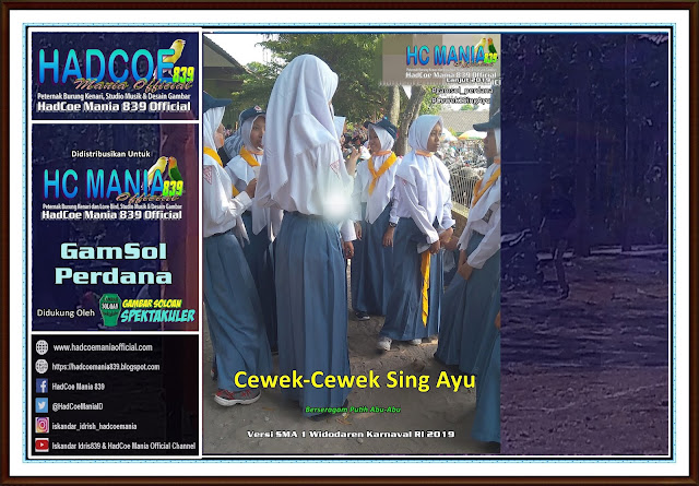 GamSol Perdana Terbaik - Gambar SMA Widodaren Cover Putih Abu-Abu HUT RI 2019