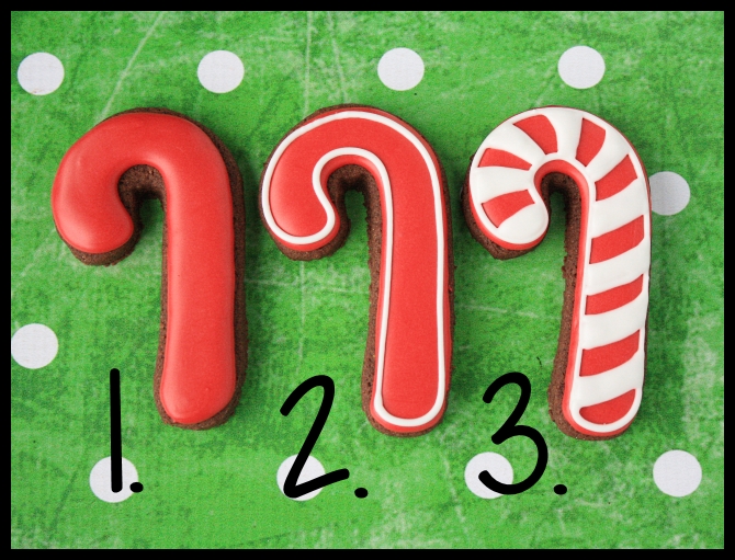 Decorated Candy Cane Cookies Cookies And Cards