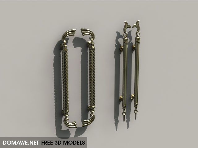 Domawe Net Door Handles 3 Free 3d Models