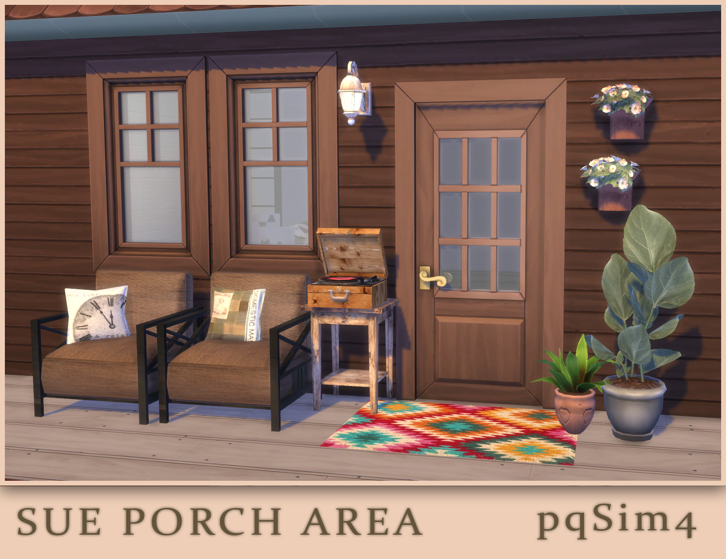 Porch Area. The Sims 4 Custom Content.
