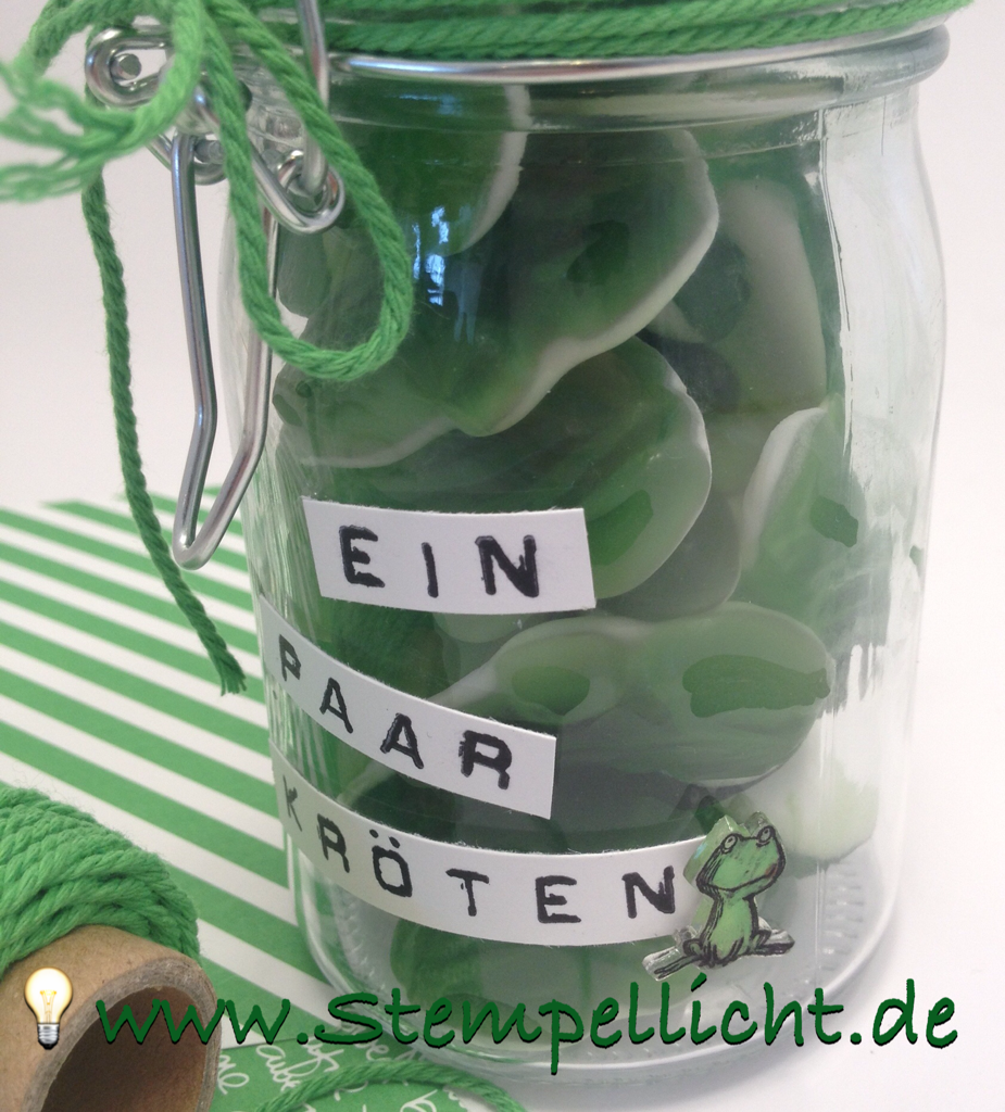 Stempellicht Ein paar Kröten zum Geburtstag....