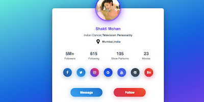 profile page in html and css - Programming Master