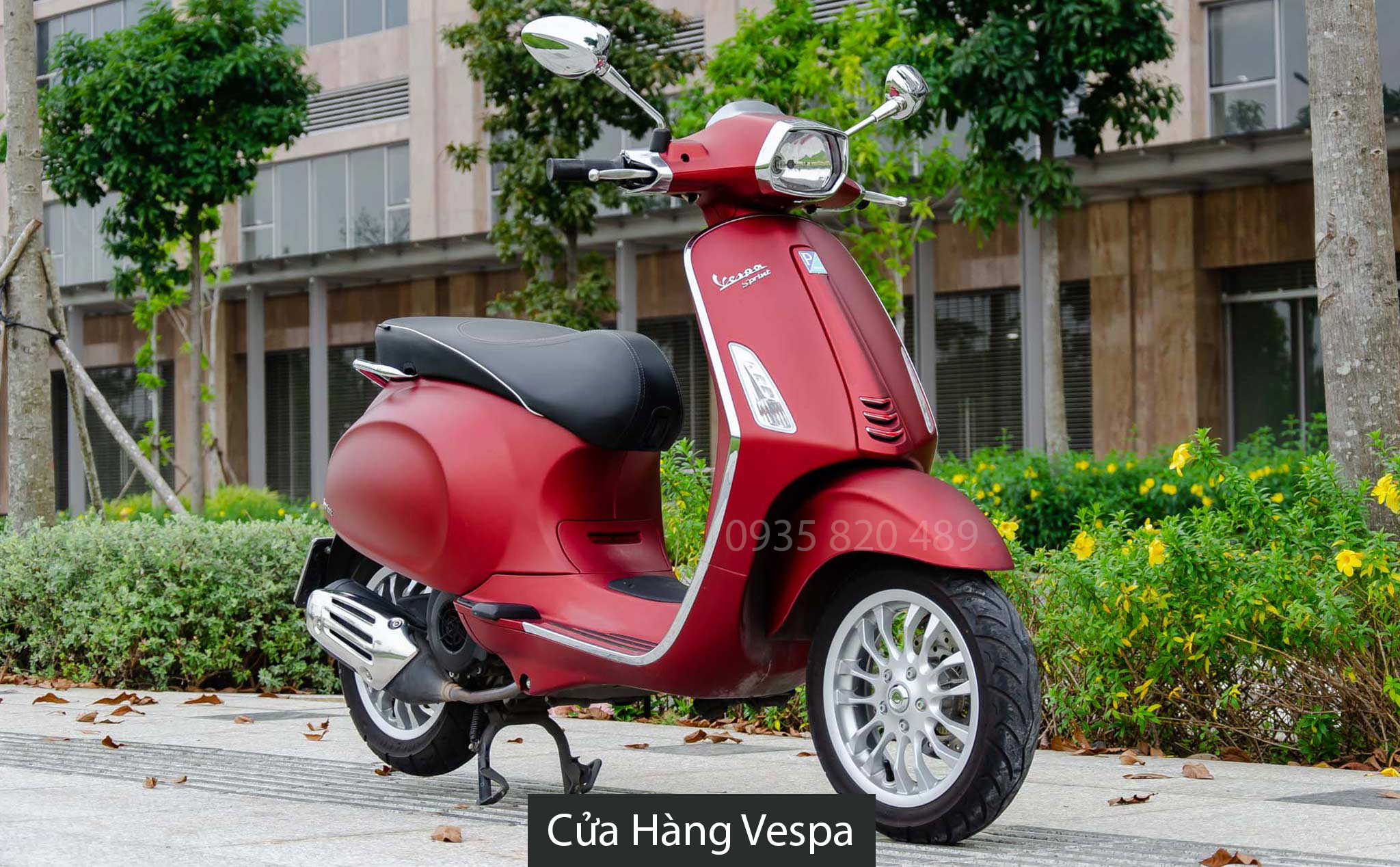 XE ĐIỆN VESPA LX MÀU ĐỎ ĐEN  Vương quốc xe điện