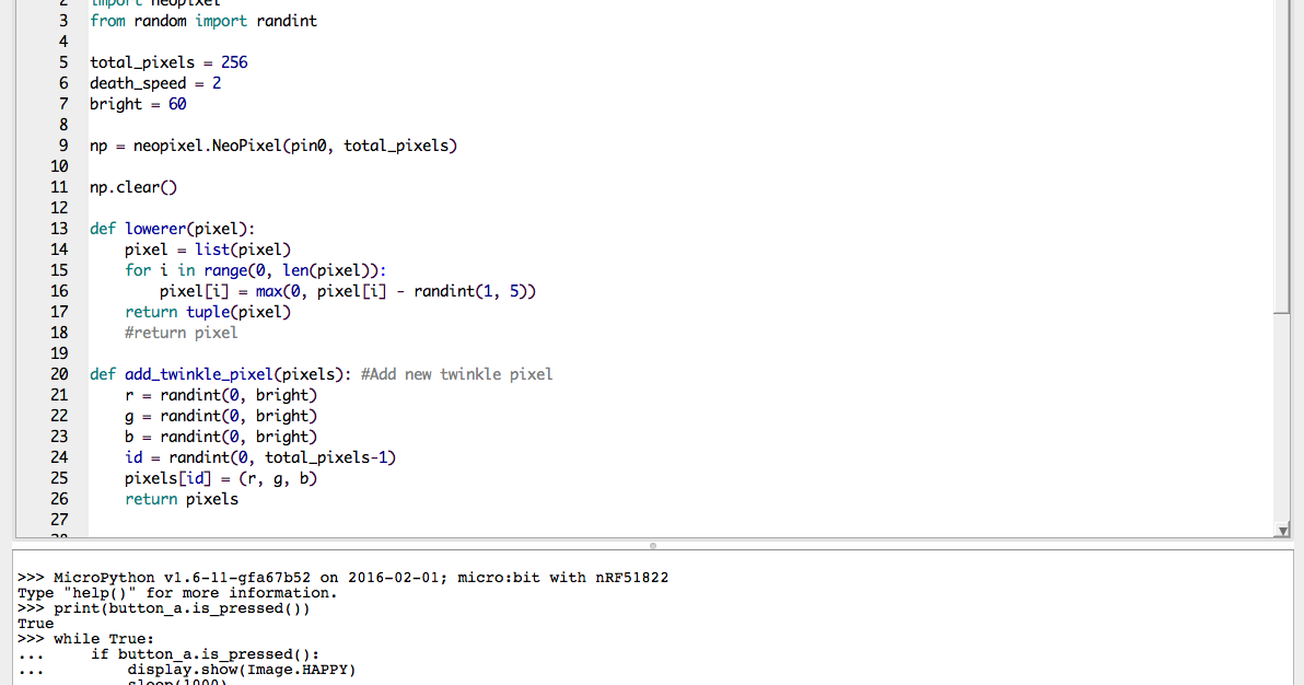 mu Editor pour MicroBit - programmez plus facilement et rapidement en ...