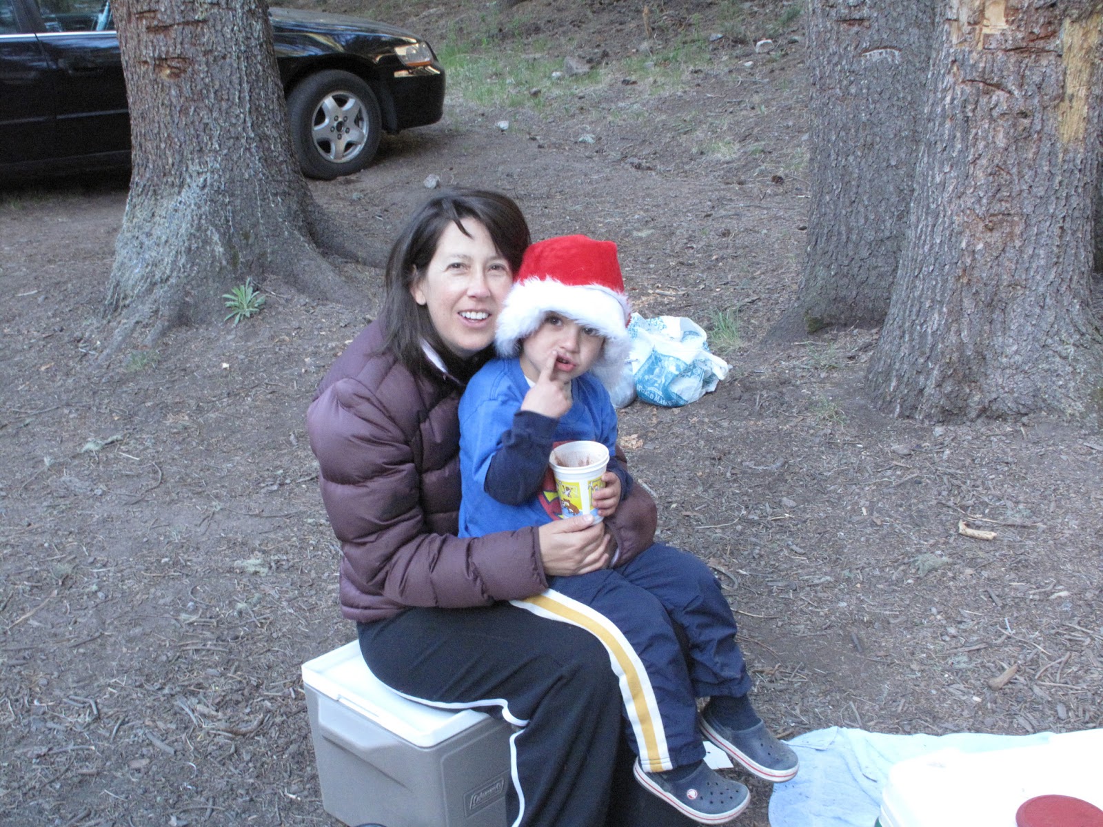 TMonkey Camping near Valles Caldera