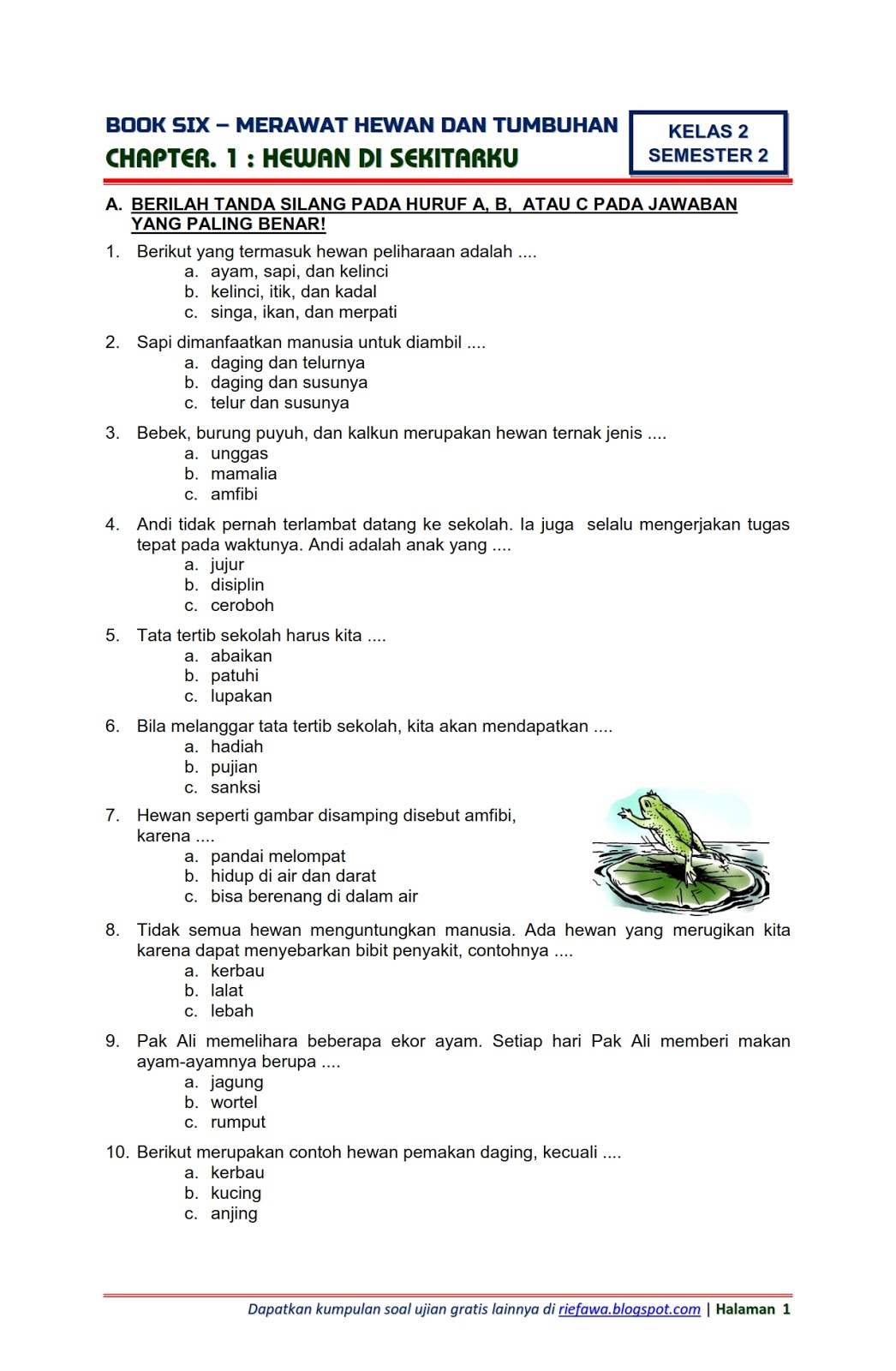 Contoh Soal Agama Kristen Sikap Santun - Planet Soal