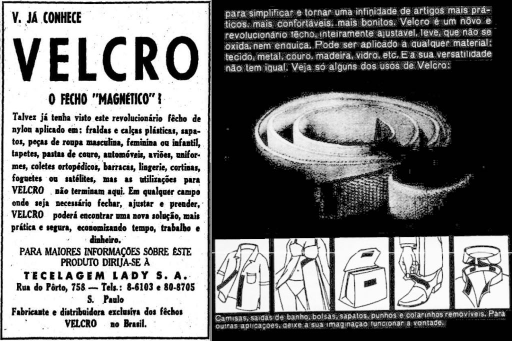 Velcro (O Fecho Magnético) - 1967 - Propagandas Históricas