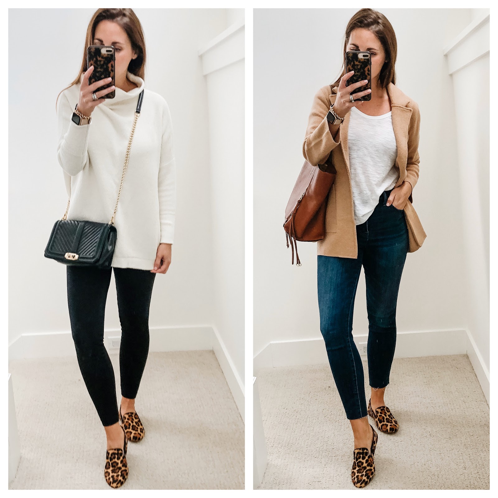 leopard loafers outfit