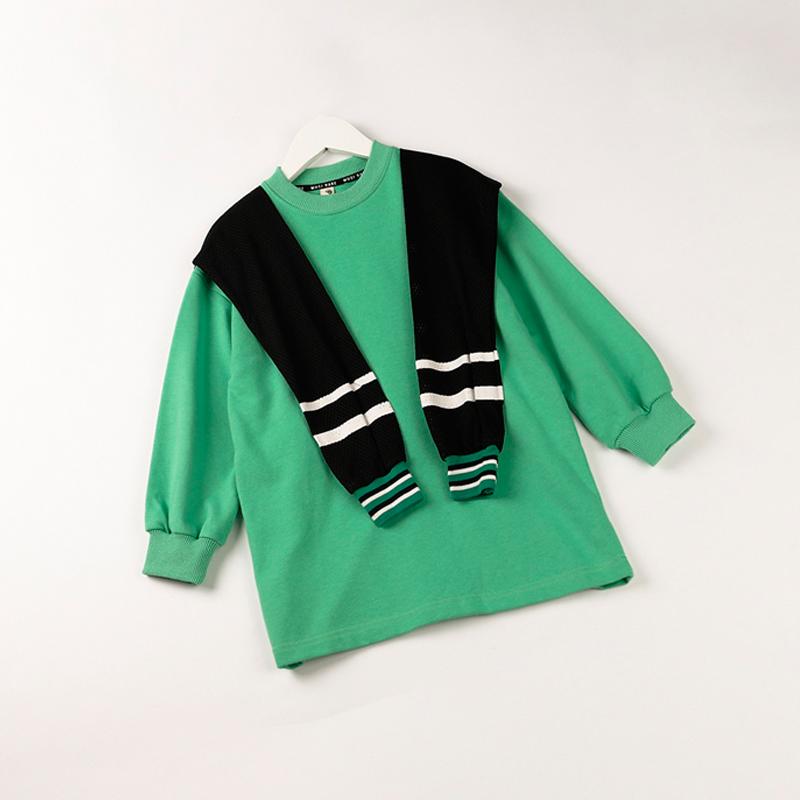 Áo Thun Bé Gái Cotton Tay Dài Phối Áo Ngoài - HEYLADS 157682 5 6 612