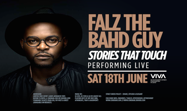 Falz D Bahd Guy Live in London Cokobar