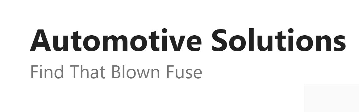 simple fuse diagram