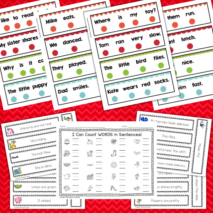 Counting Words In A Sentence Worksheet