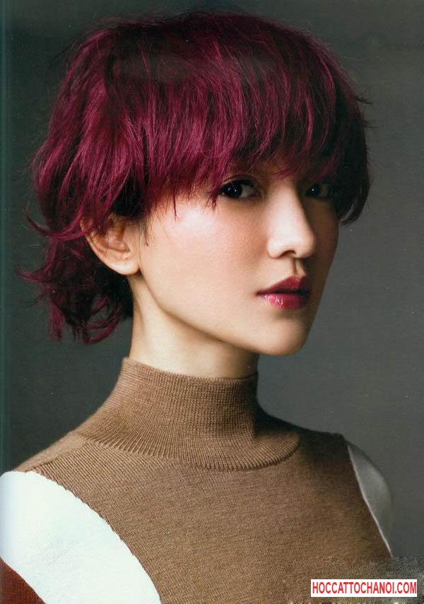 Trở thành cô nàng đầy cá tính, năng động bởi mái tóc nhuộm màu đỏ tím thời thượng Trở thành cô nàng đầy cá tính, năng động bởi mái tóc nhuộm màu đỏ tím thời thượng