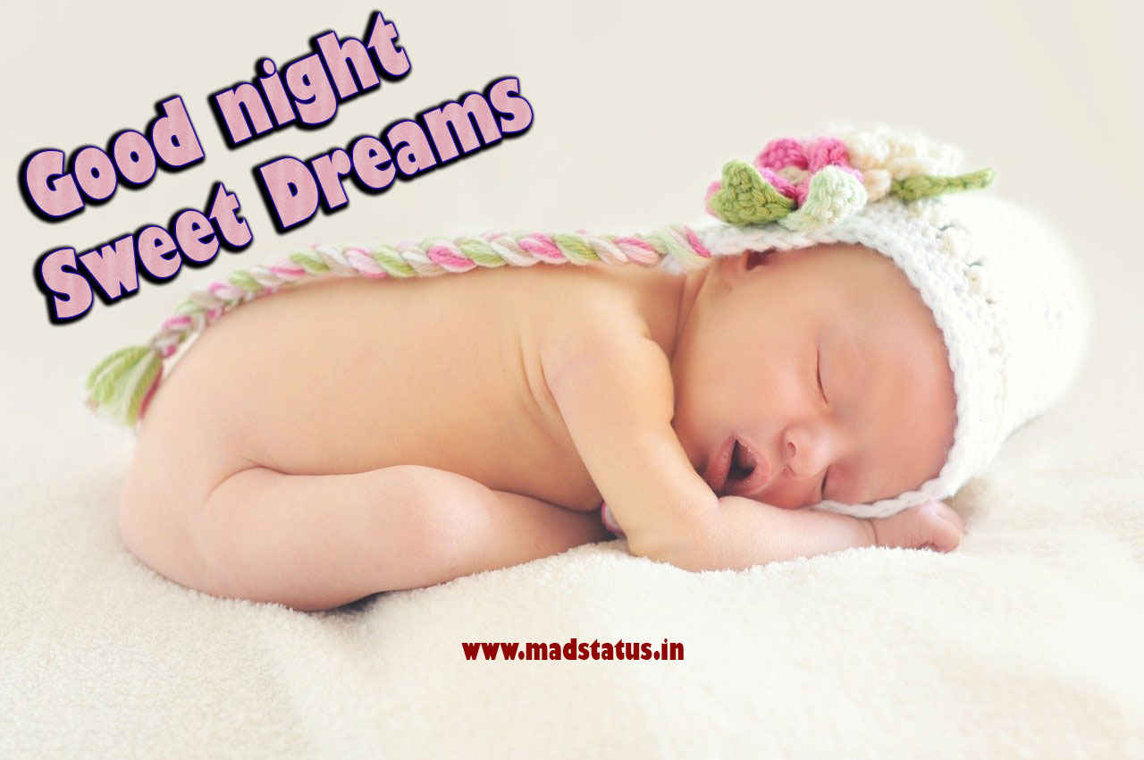 good night cute baby images with quotes