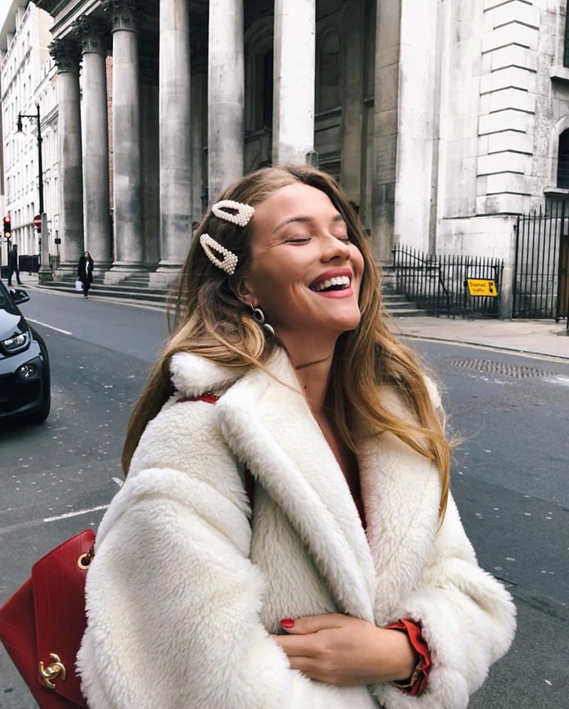 Style File | Mini Trend: Fluffy White Coats for Cosy Winter Days