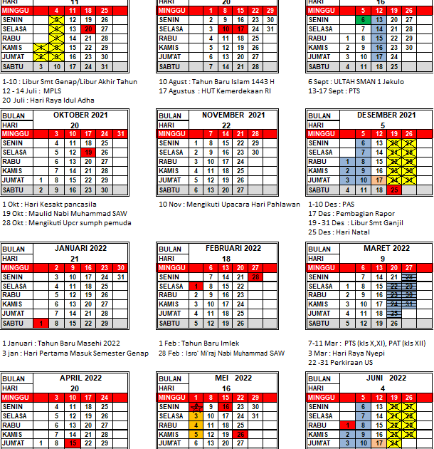 SALOKU Lihat Kalender Pendidikan SMA Tahun Pelajaran 2021 SALOKU Lihat Kalender Pendidikan SMA Tahun Pelajaran 2021