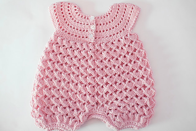 3 - Crochet IMAGEN Pelele rosa para todo el año. MAJOVEL CROCHET
