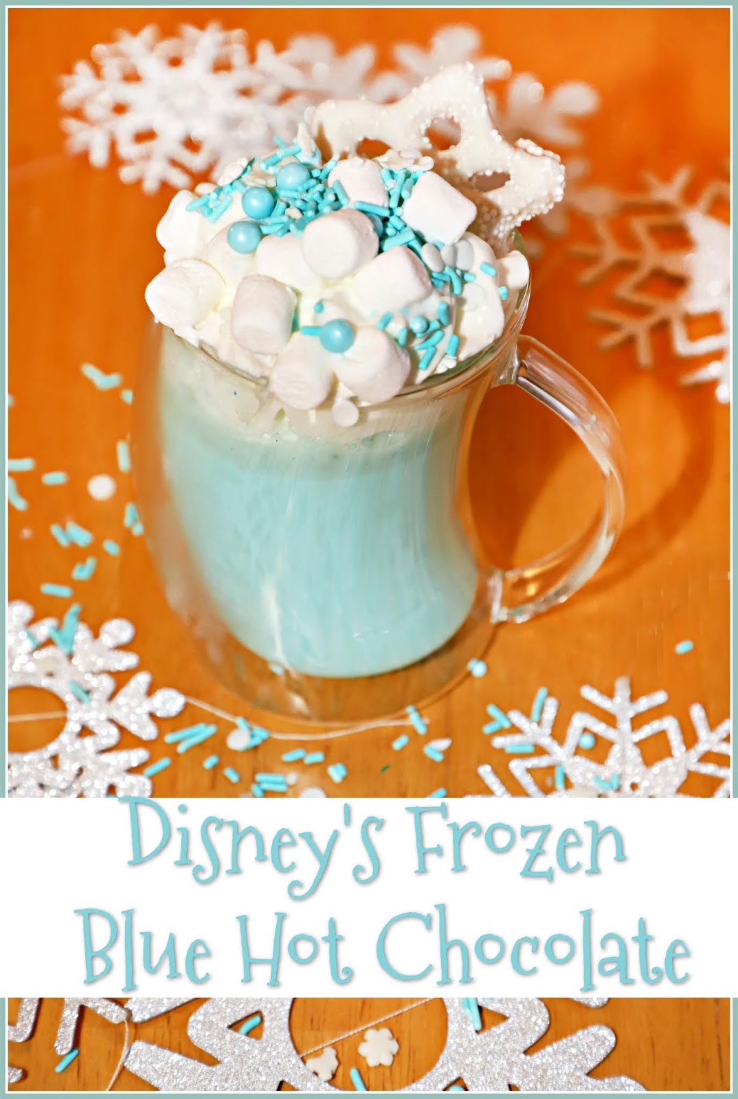 For the Love of Food Disney's Frozen Blue Hot Chocolate 
