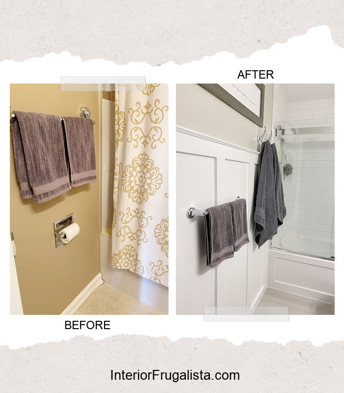 How we saved thousands of dollars on a small bathroom renovation by doing it ourselves. Before and After reveal plus full bathroom remodel checklist.