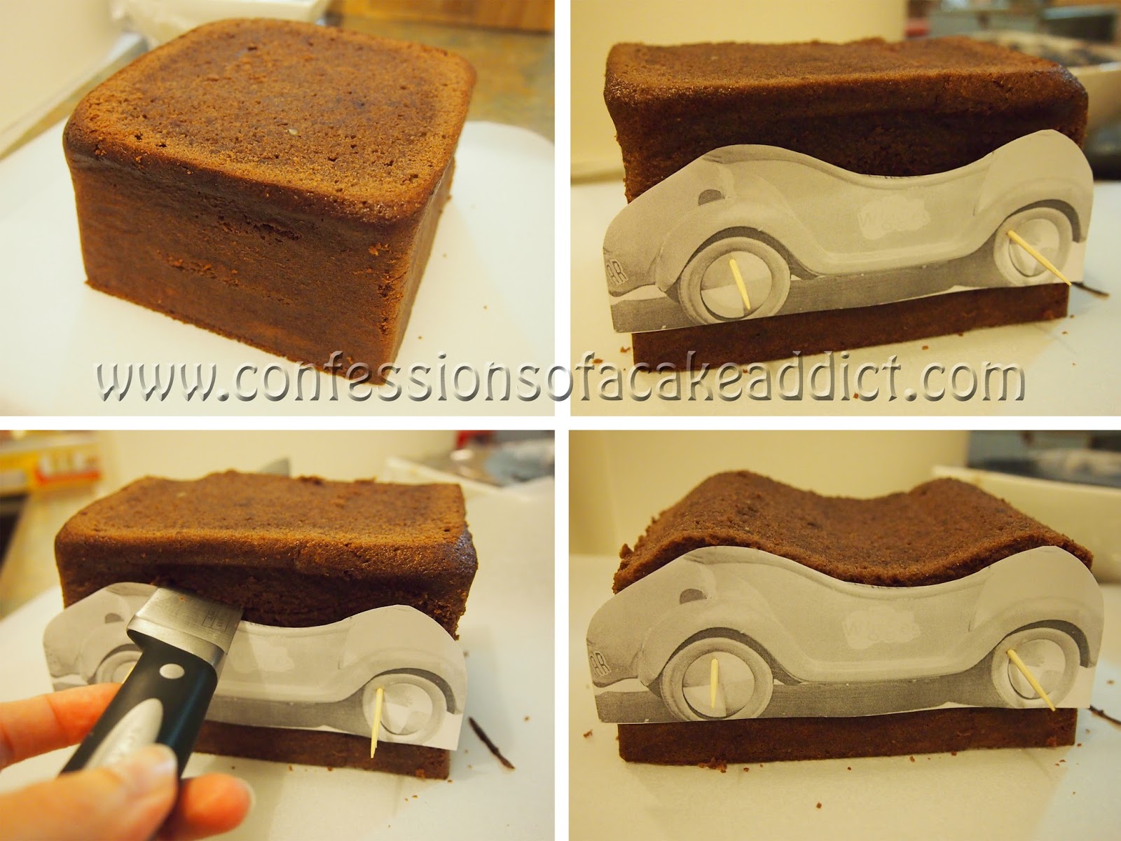 ... of making and decorating the car cake in a bit of detail in this post