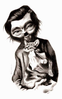 julio cortazar  caricature