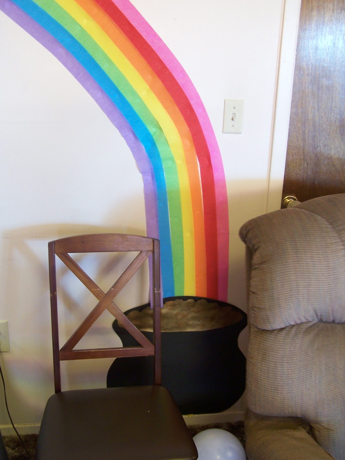 a work in progress... Rainbow Party Decorations
