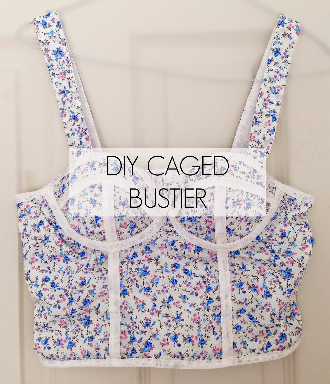 DIY Caged Bustier Top Using A Bra Inspired By Triangl Handmade With 