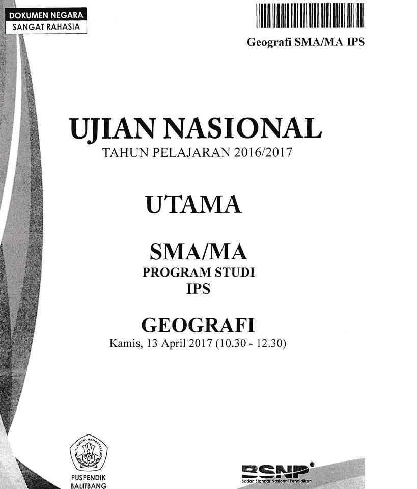 Soal Ujian Nasional Helmi Kediris