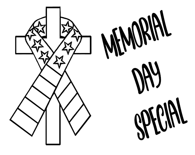 Coloring Page | Memorial Day Celebrating Drawing/Coloring | American