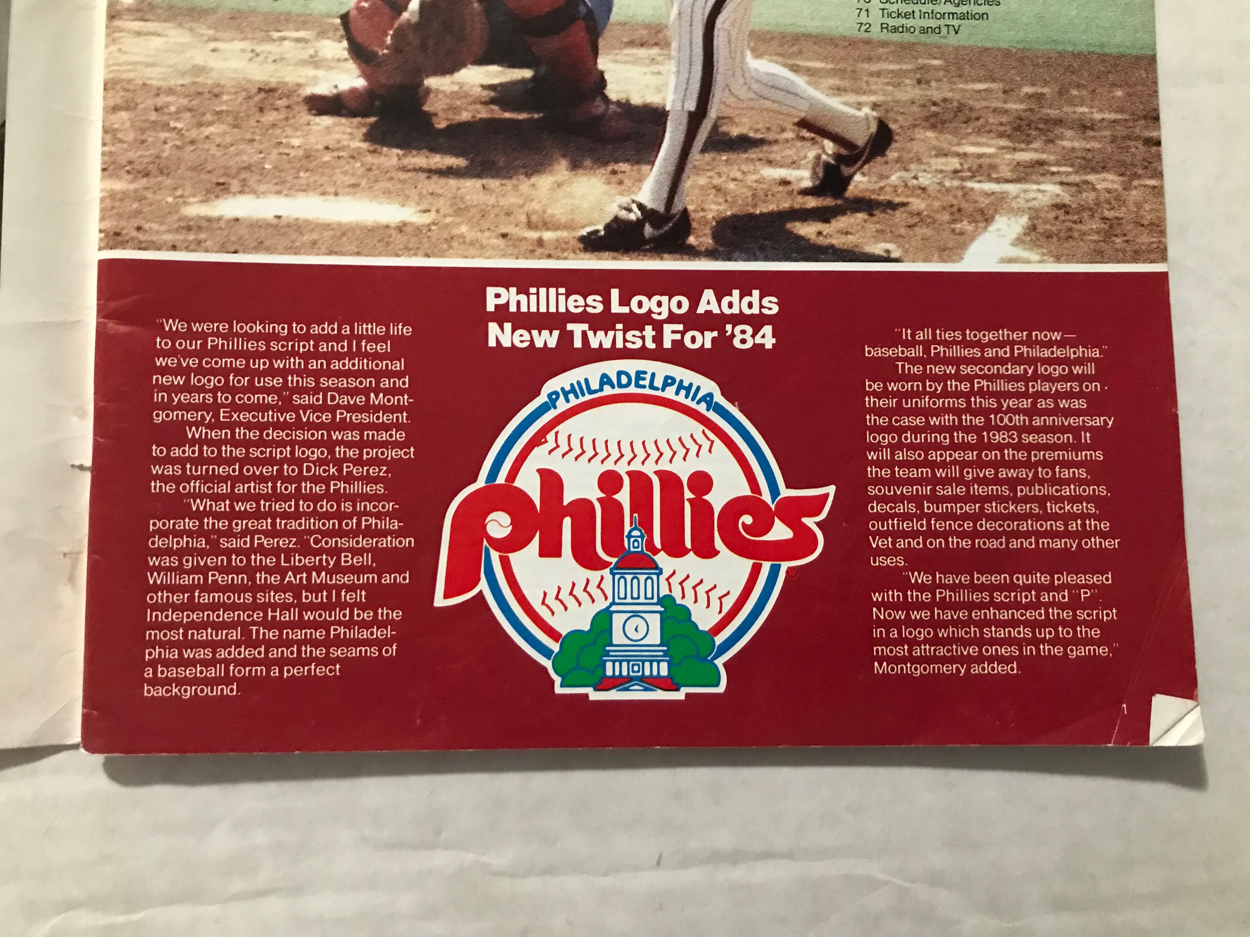 Baseball Cards Come to Life! 1984 Phillies yearbook