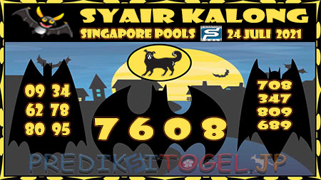Syair Kalong Togel Singapura Sabtu 24-Jul-2021