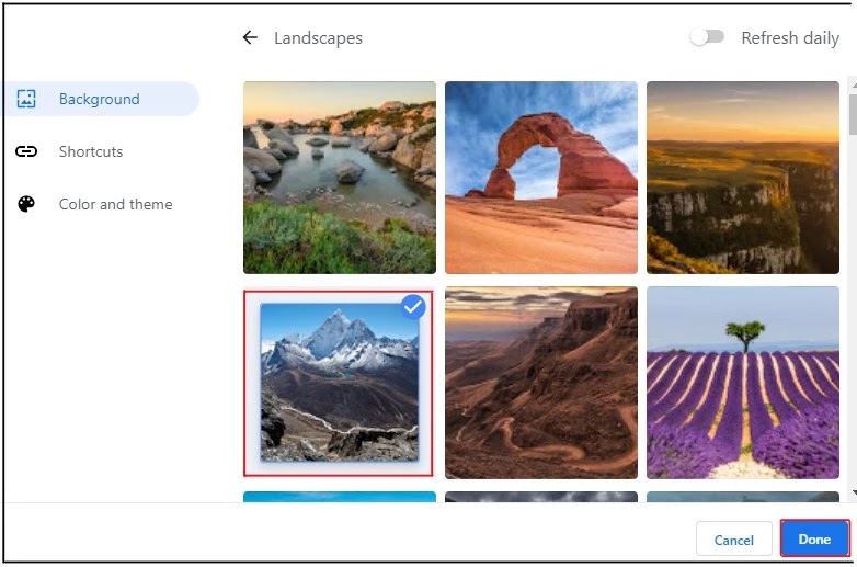 How to change the background on Google How to change the background on Google