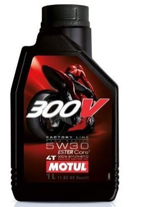 Motul 300V 104125 Factory Line Ester Core Fully Synthetic 15W-50 Petrol Engine Oil for Bikes (1 L)