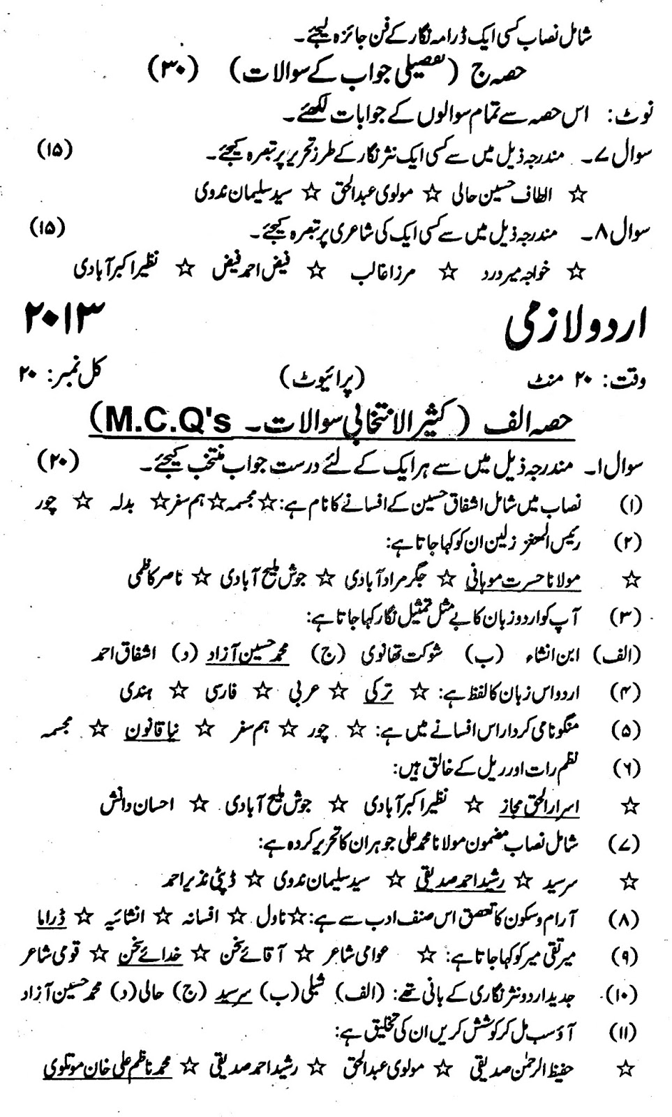 Education Is The Key To Success Urdu Paper II For Class XII