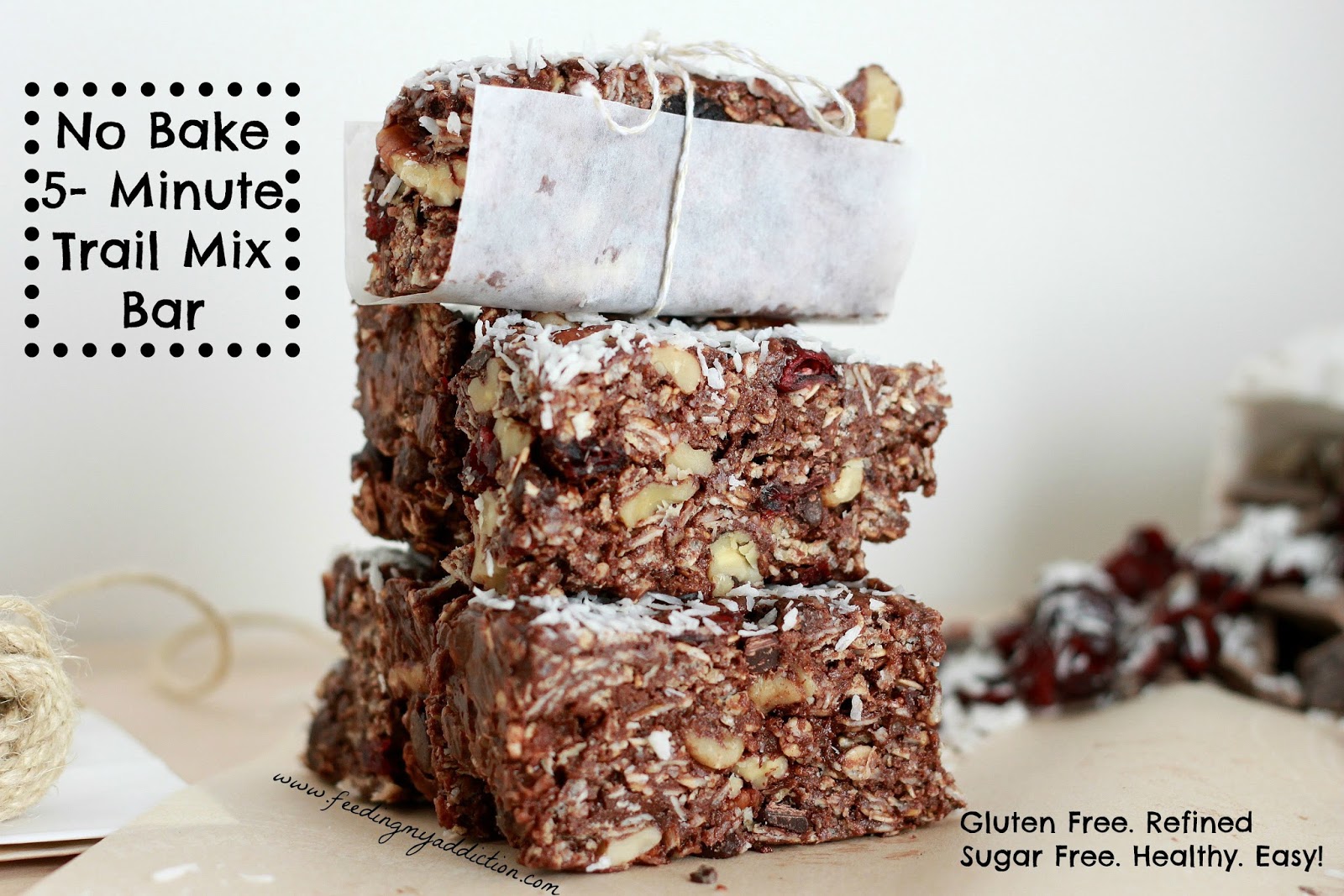 Feeding My Addiction No Bake 5Minute 'Trail Mix' Bar
