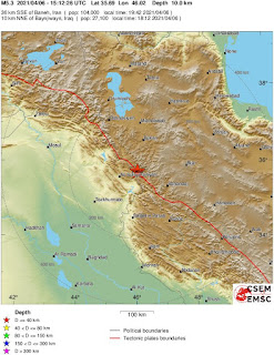 Cutremur moderat cu magnitudinea de 5,3 grade in Iraq-regiunea de granita Iran-Iraq