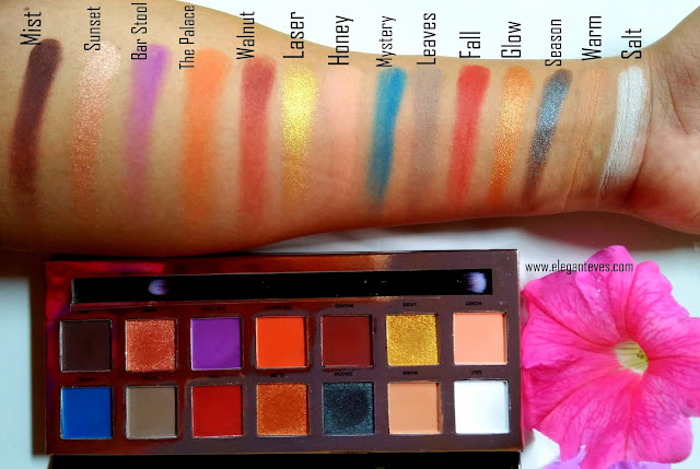 Focallure Everchanging Eyeshadow palette Review, Swatches