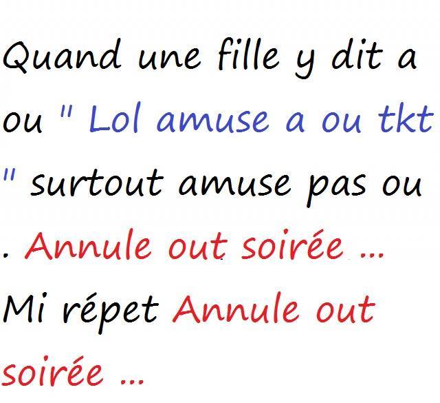 Quand une fille y dit a ou Best proverbe