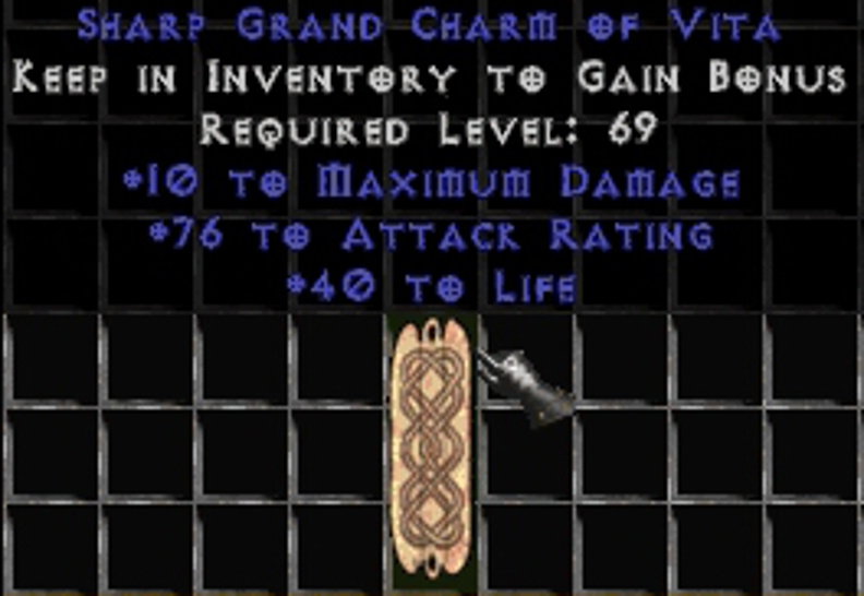 Best cRPGs SHARP GRAND CHARM OF VITA, Diablo 2 Resurrected