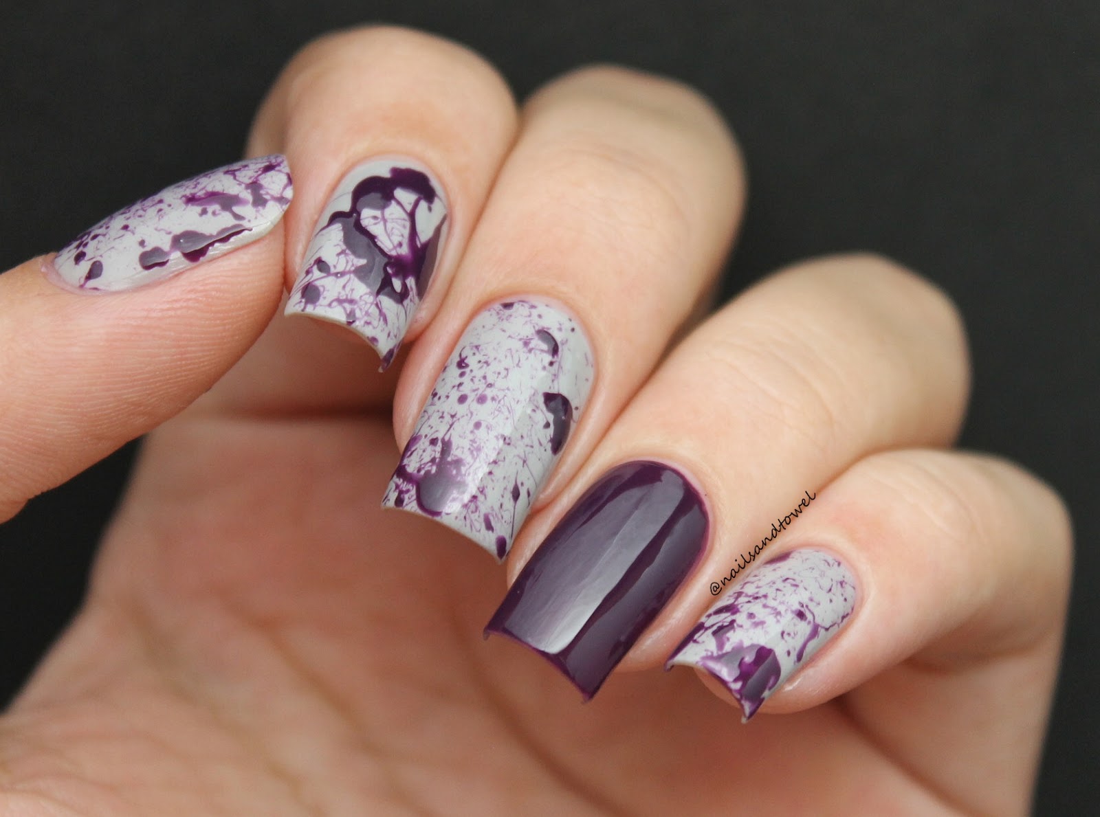 My Nail Art Journal Easy Splatter Nails "L.A. Colors Review + Swatches"